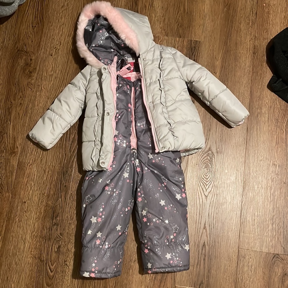 London fog star snow bib pant and jacket set